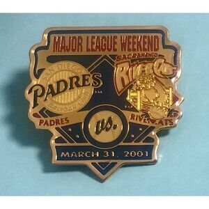 2001 Major League Weekend SD Padres vs Sacramento River Cats MLB-MILB pin